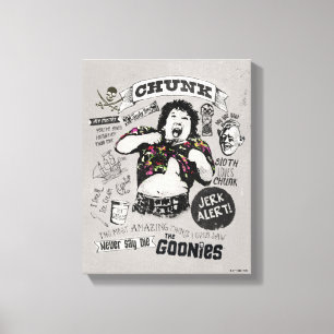 Impressão Em Tela A Colagem Retroativa do Bloco das Goonies