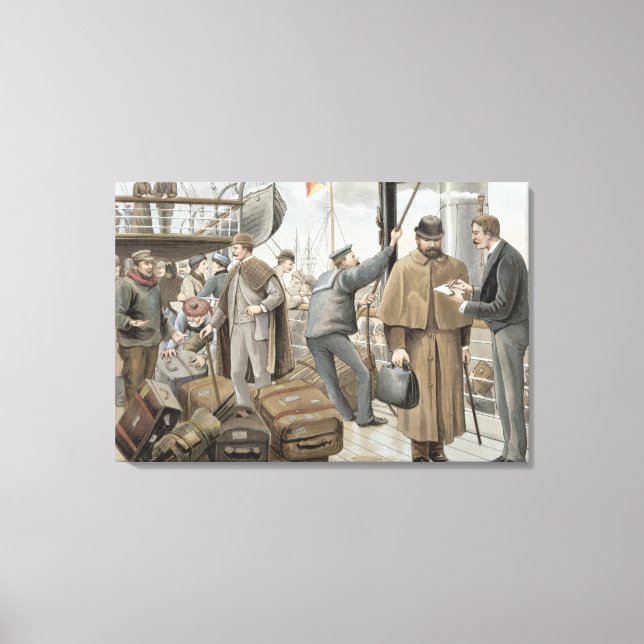 Impressão Em Tela A Conselho em Tilbury, a partir de 'P & O Pencilli (Frente)