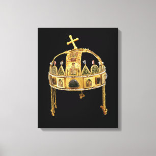 Impressão Em Tela A coroa santamente de Hungria, 11o-12o século