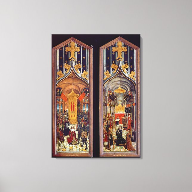 Impressão Em Tela A coroação de David e Luís XII 1501 (Frente)