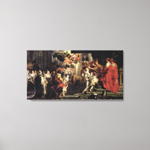 Impressão Em Tela A coroação de Marie de Medici no St.
