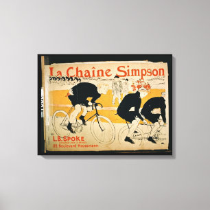Impressão Em Tela "A corrente de Simpson", Paris (litho da cor)