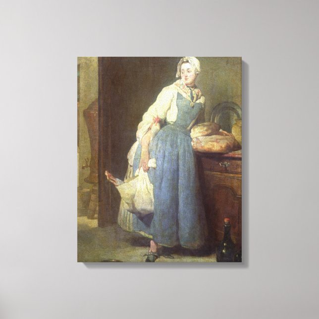 Impressão Em Tela A cozinha com provisões, 1739 (Frente)