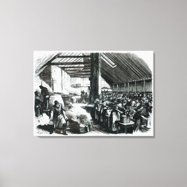 Impressão Em Tela A Cozinha de Sopa Spitalfields, 1867 (Frente)