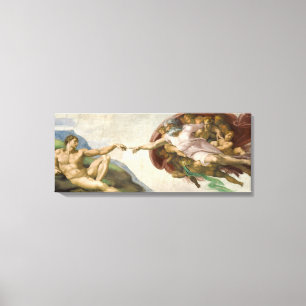 Impressão Em Tela A Criação de Adão