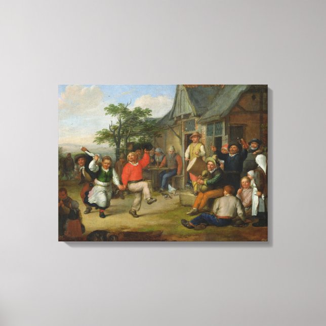 Impressão Em Tela A dança dos camponeses, 1678 (Frente)