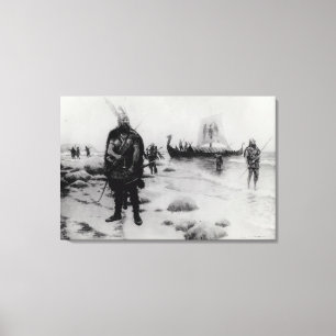 Impressão Em Tela A descoberta de América por Leif Eriksson