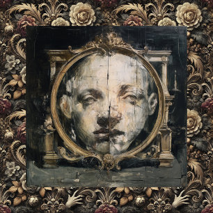 Impressão Em Tela A Divisão Espiritual — Arte Gótica Surrealista Fin