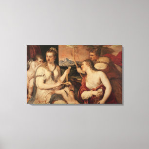 Impressão Em Tela A educação do Cupido, c.1565