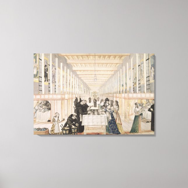 Impressão Em Tela A enfermaria das Irmãs da Caridade durante um (Frente)