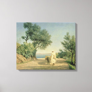 Impressão Em Tela A estrada ao mar, Argélia, 1883