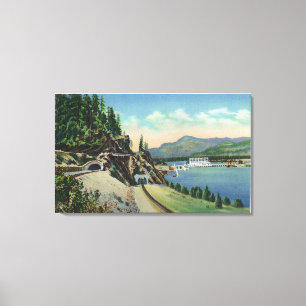 Impressão Em Tela A estrada e os túneis Railway aproximam Bonnevill