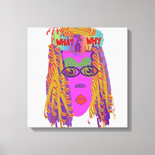 Impressão Em Tela A Face Da Curiosidade (Frente)