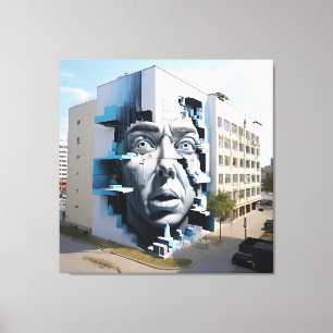 Impressão Em Tela A Face Vigorosa