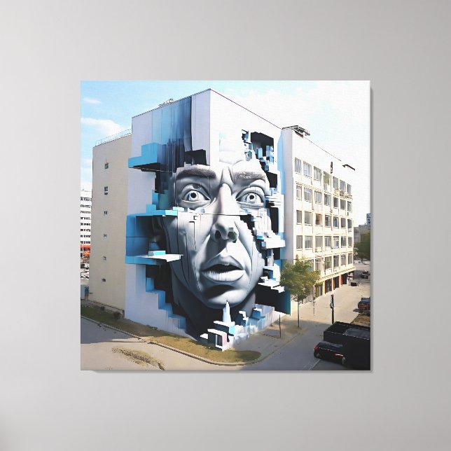 Impressão Em Tela A Face Vigorosa (Frente)