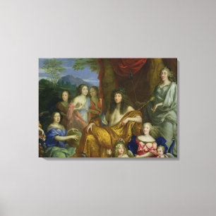 Impressão Em Tela A família de Louis XIV 1670