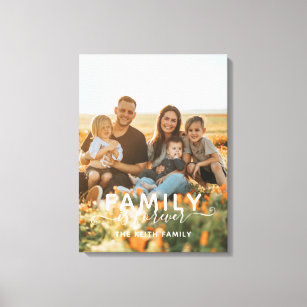 Impressão Em Tela A Família É Para Sempre Foto Simples Manejo Modern
