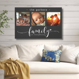 Impressão Em Tela A Família Moderna de Colagem de Fotos É Tudo