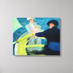 Impressão Em Tela A Festa Barco de Mary Cassatt