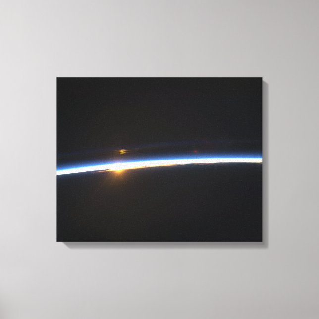 Impressão Em Tela A fina linha da atmosfera terrestre (Frente)