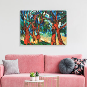 Impressão Em Tela A Floresta   Maurice de Vlaminck  