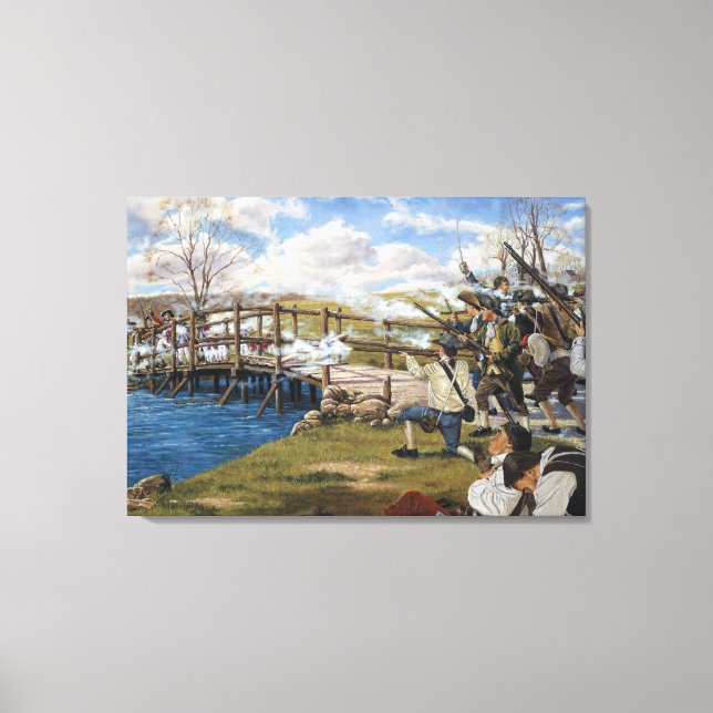 Impressão Em Tela A Foto Ouviu 'Ao Redor da Batalha Mundial de Conco (Frente)