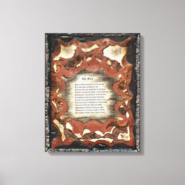 Impressão Em Tela A Fúria (Frente)