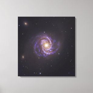 Impressão Em Tela A galáxia espiral M100 e Supernova SN2006X