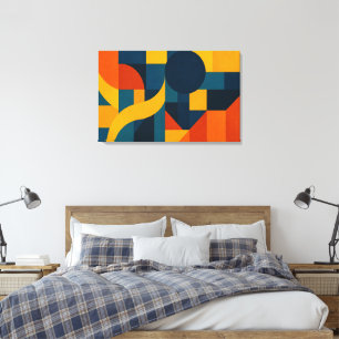 Impressão Em Tela A Geometria da Emoção