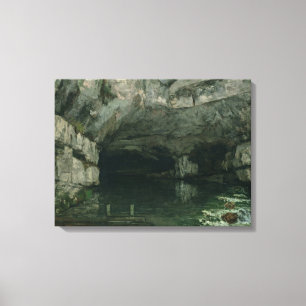 Impressão Em Tela A gruta do Loue, 1864