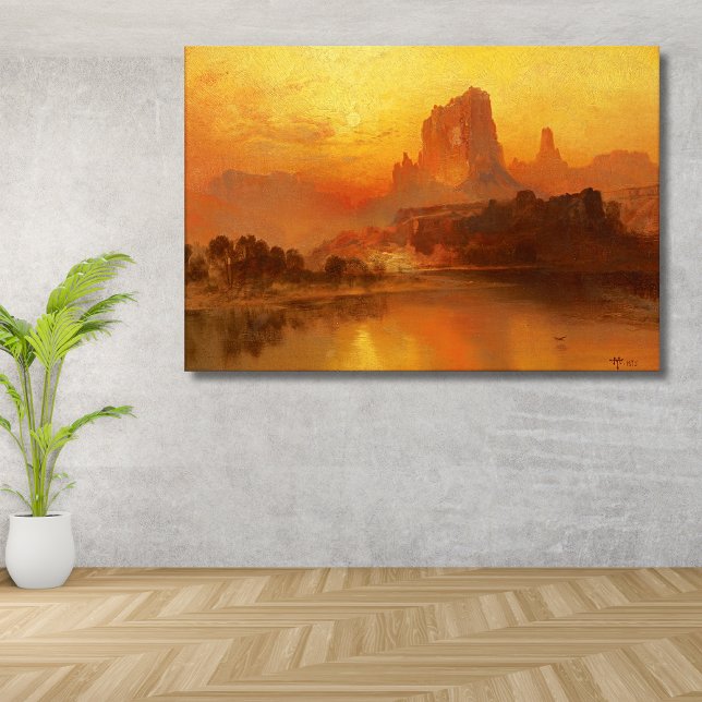 Impressão Em Tela A Hora Dourada, Moran, 1875 (Criador carregado)