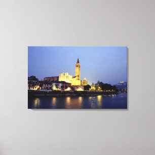 Impressão Em Tela A igreja de Sant'Anastasia em Verona, Itália.