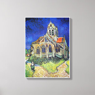 Impressão Em Tela A Igreja de Vincent van Gogh em Auvers (1890)