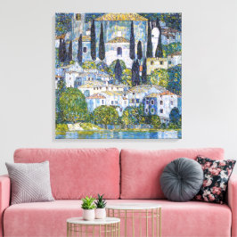 Impressão Em Tela A Igreja em Cassone | Gustav Klimt | Cartaz