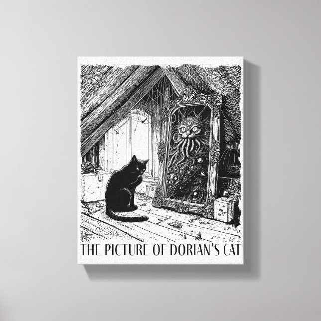 Impressão Em Tela A Imagem do Gato de Dorian (Frente)