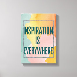 Impressão Em Tela A Inspiração Está em Toda Parte