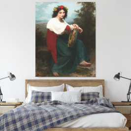 Impressão Em Tela A Italiana com Tamborim (1872)