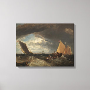 Impressão Em Tela A junção da Tamisa e do Medway, 1807