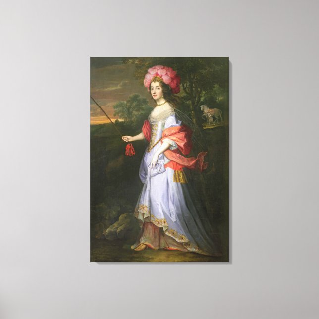 Impressão Em Tela A Lady in Mascarada, c.1679 (Frente)