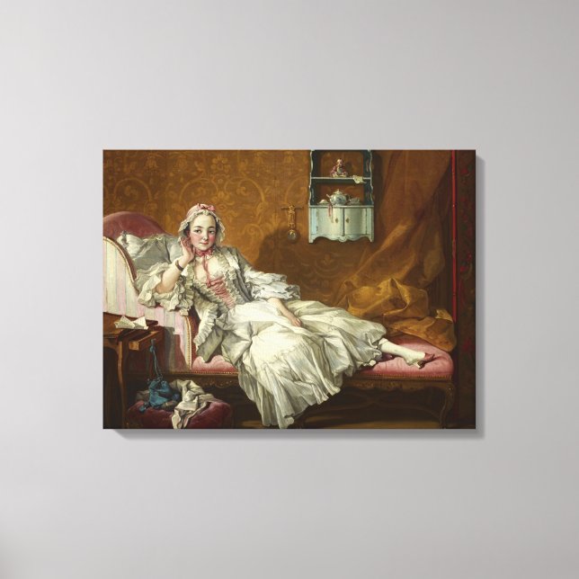 Impressão Em Tela A Lady on Your Day Bed, 1743, por Francois Boucher (Frente)
