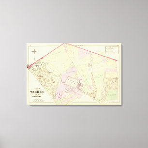 Impressão Em Tela A lagoa Genebra de Whipple mmói o mapa do atlas d