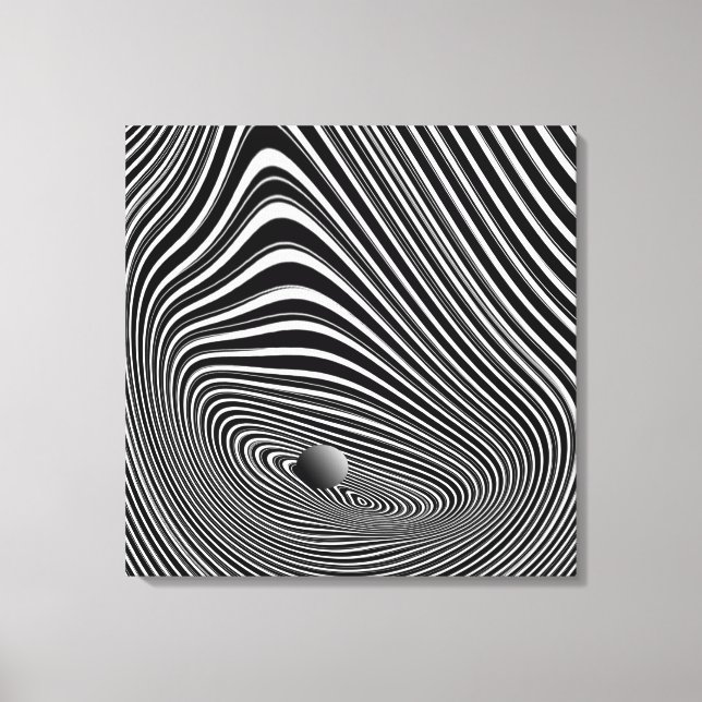 Impressão Em Tela A Lei da Gravidade 3D (Frente)