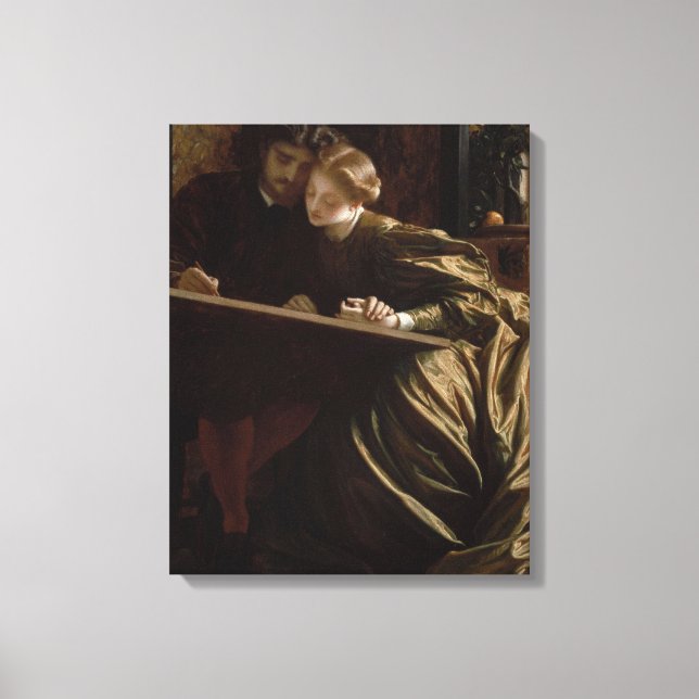 Impressão Em Tela A lua de mel do pintor (por Frederic Leighton) (Frente)