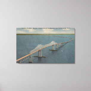 Impressão Em Tela A luz do sol Skyway BridgeFlorida de Florida
