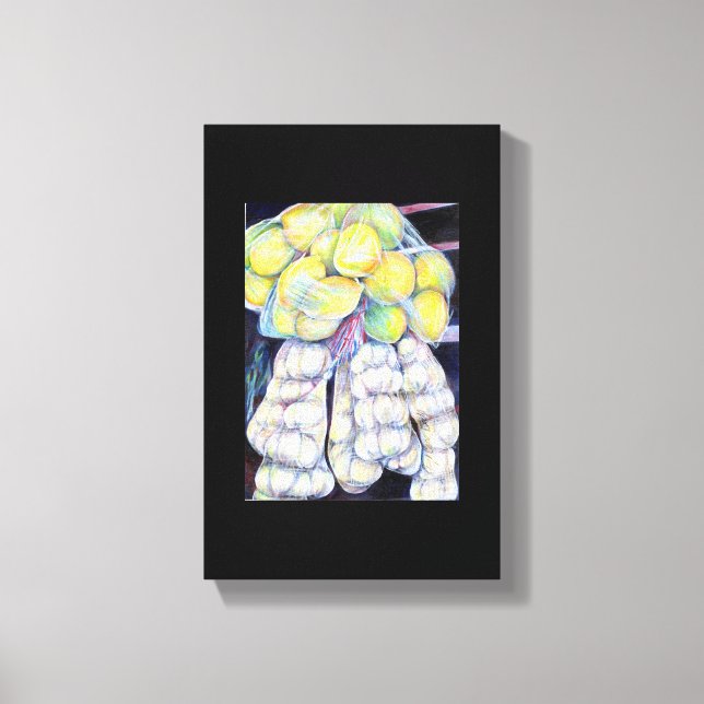 Impressão Em Tela A Maravilha Dos Mercados Molhados, Singapura (Frente)