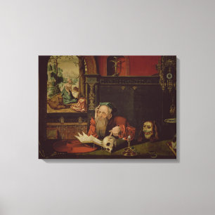 Impressão Em Tela A meditação de St Jerome (óleo no painel)