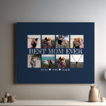 Impressão Em Tela A melhor mãe já personalizável colagem de fotos az<br><div class="desc">A "Melhor Mãe Já Personalizável Marinho Blue Photo Collage Canvas Print" é um presente realmente especial e personalizado, feito sob medida para celebrar o papel extraordinário que as mães desempenham em nossas vidas. Essa única tela de tela oferece a oportunidade de curar cuidadosamente uma colagem de fotos familiares queridas, transformando-as...</div>