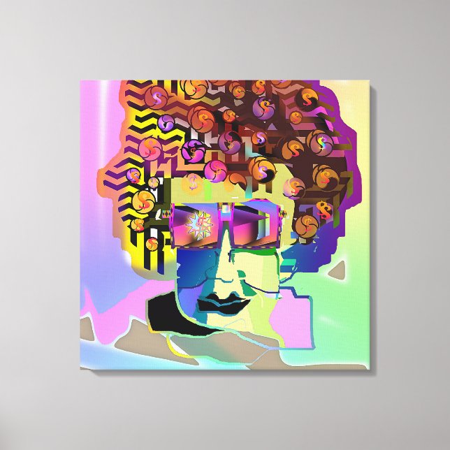 Impressão Em Tela A Mente Dela Está Em Dinheiro (Frente)