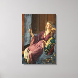 Impressão Em Tela A Minx Elegante (por John Collier)
