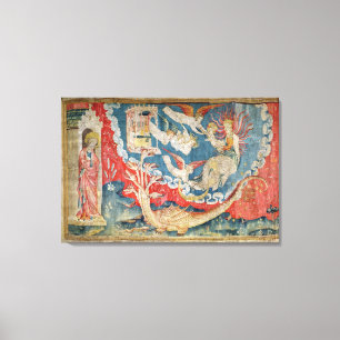 Impressão Em Tela A mulher aproximadamente para dar o nascimento e o